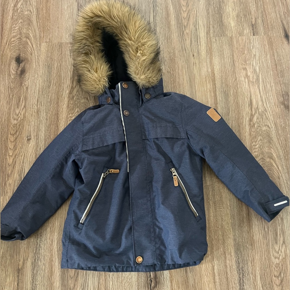 Reima. Kids' Navy Blue Waterproof Winter Jacket. Size 5US.